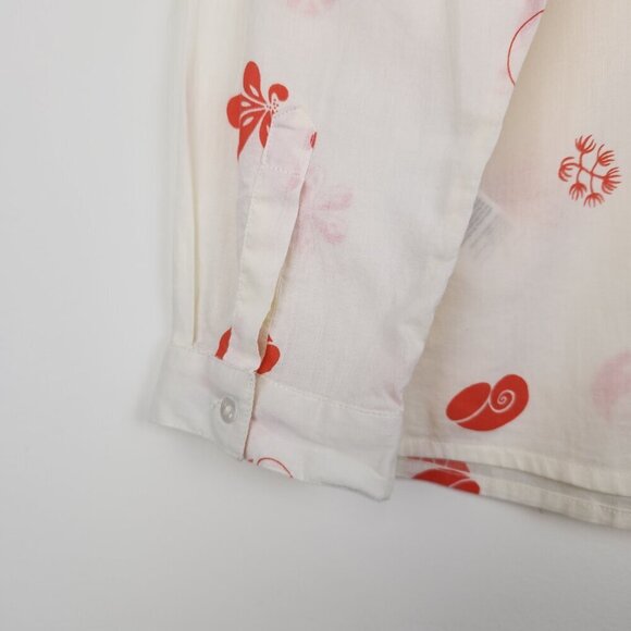 Nice Things Paloma S. Size 8 Long Sleeve Button Front Collared Women's Top Shirt - Picture 4 of 8